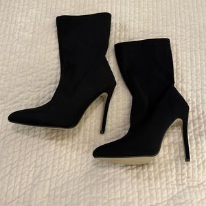 Stiletto sock boots